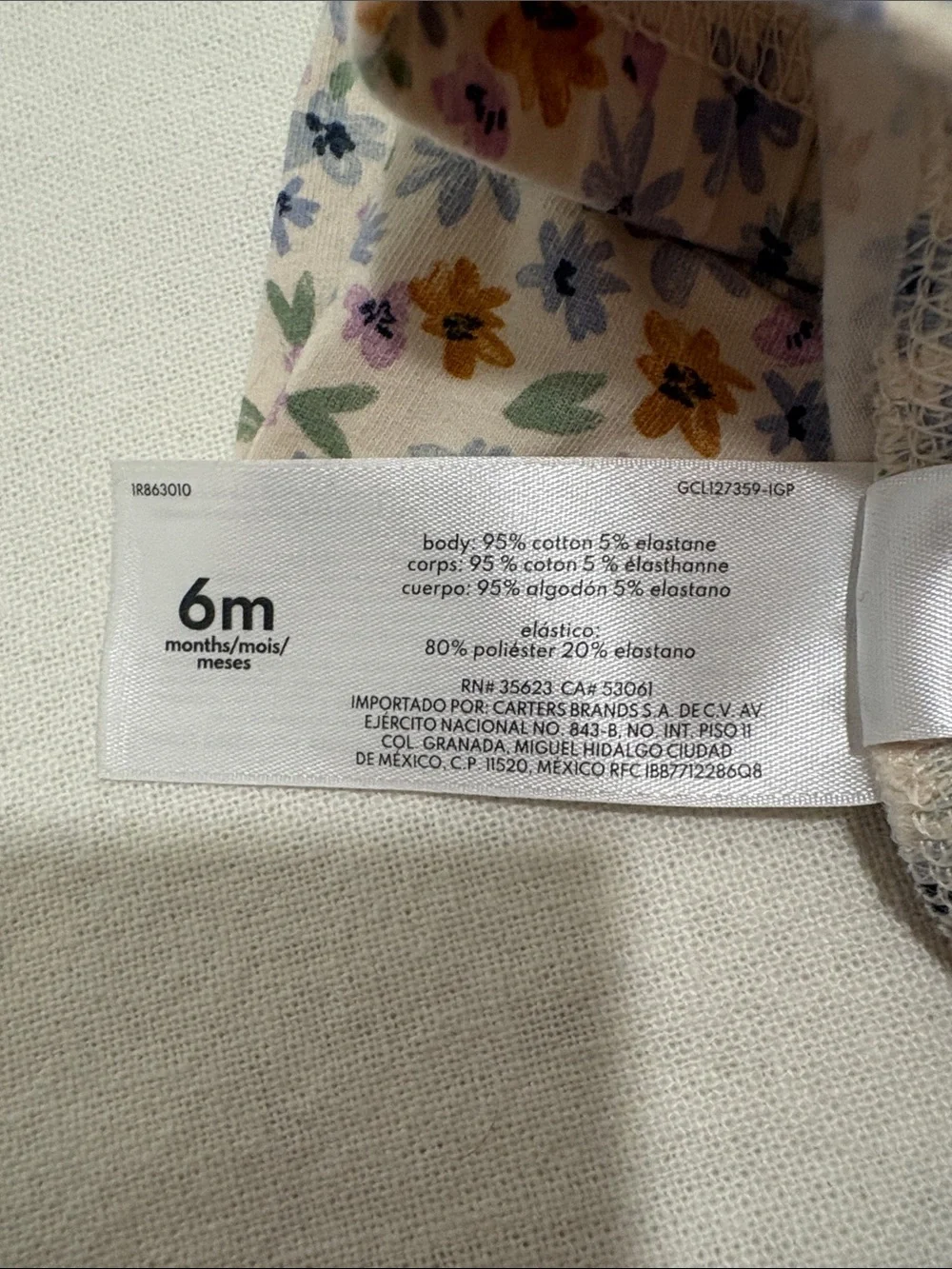 Carter’s Floral Leggings